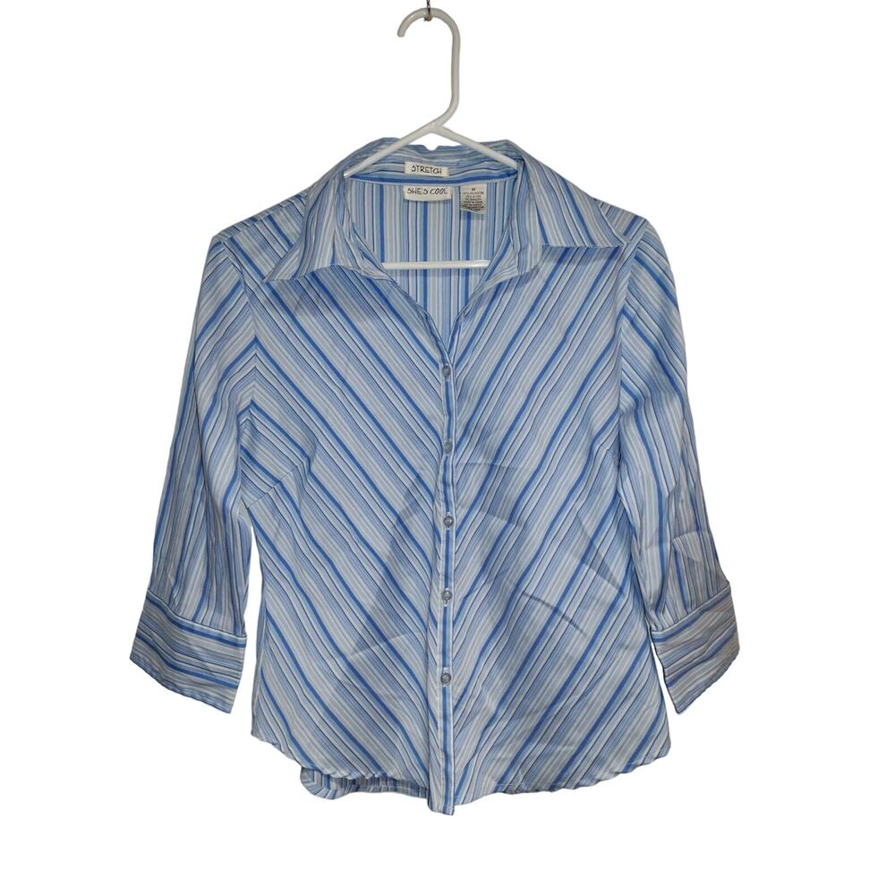 She's Cool Women's Button Up Shirt Size Medium
